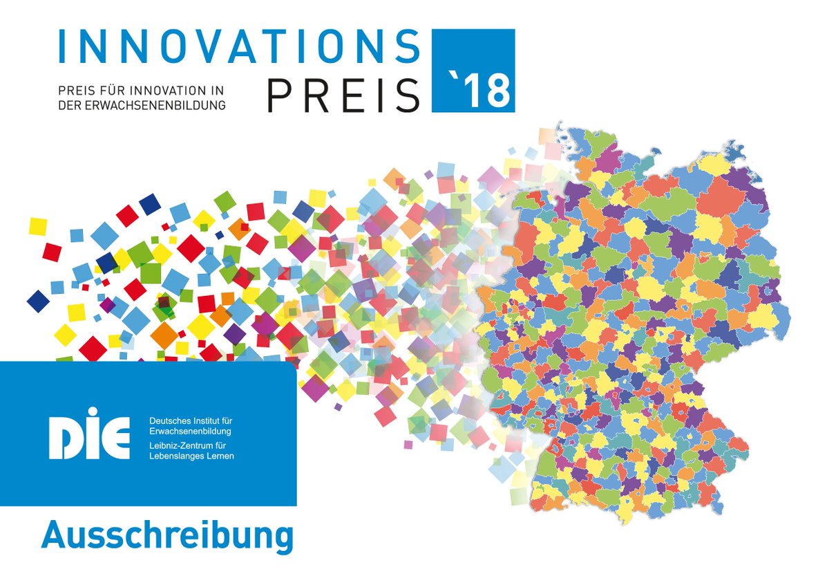 DIE_Bonn's tweet photo. #DIEInnopreis Die Bewerbungsphase für den "Preis für Innovation in der #Erwachsenenbildung" geht in den Endspurt. Wir freuen uns, dass Annegret Kramp-Karrenbauer, Präsidentin des Deutschen #Volkshochschul-Verbandes, die Schirmherrschaft übernommen hat. https://t.co/x0nQMQVlmm https://t.co/RX3UC2bWQE
