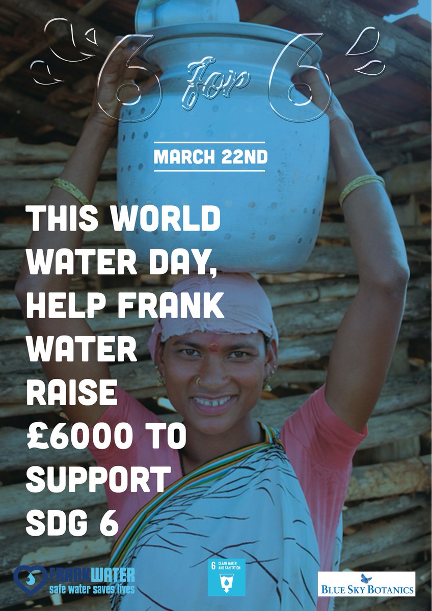 Bestival's tweet image. It’s #WorldWaterDay, a day to think of the 663 million people that still live without safe water. Support @frankwater’s #6for6 appeal &amp;amp; help redress the balance, any little helps. justgiving.com/campaigns/char…