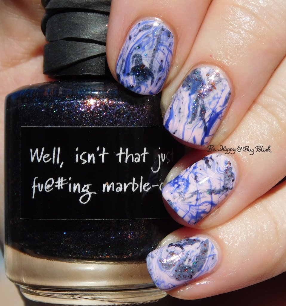 BeHappyPolish's tweet photo. spotted #watermarble #nailart with #crowstoes #sinfulcolors https://t.co/yozGQRIQVR https://t.co/hCQA0ABfHi