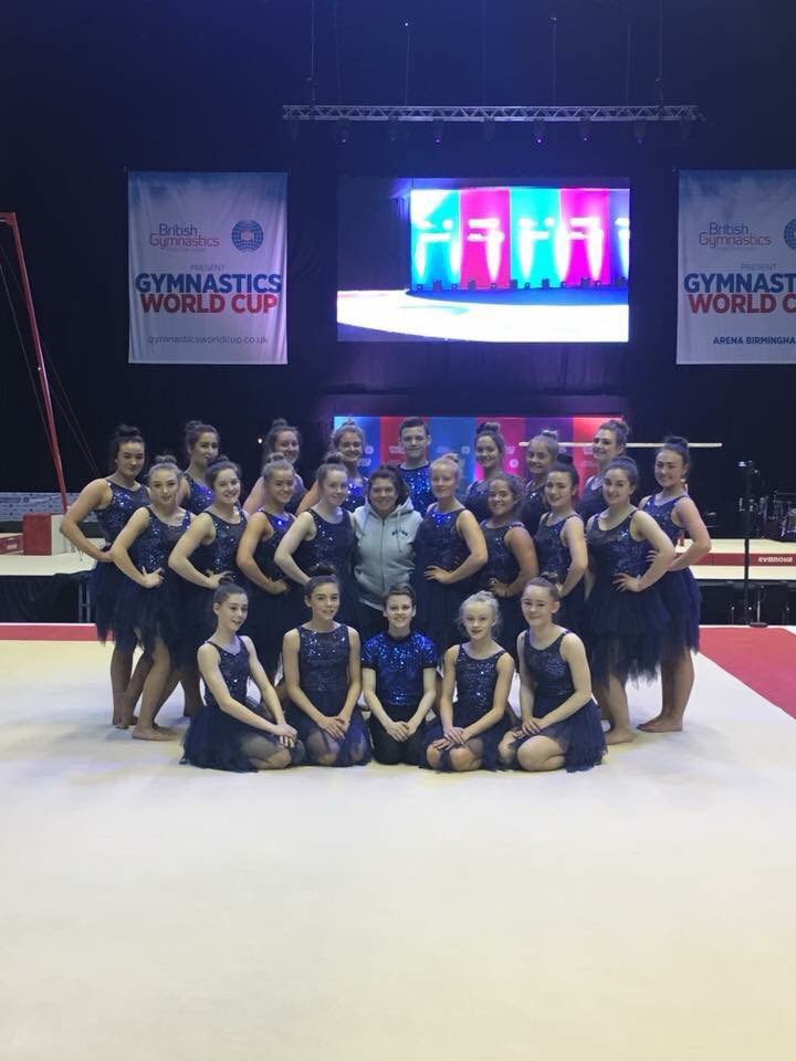 Astrogymnastics's tweet photo. Good luck to our senior display team Astro Eden who are performing at the Artistic World Cup in Birmingham 💪🏻💚 https://t.co/LN1yqYnFve