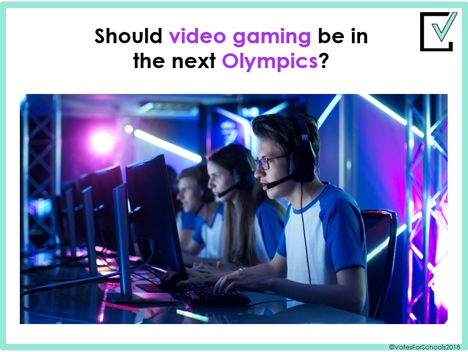 Next week's debate will look at #eSports and decide if it deserves a place at the #Paris2024Olympics. A massive thank you to @VickyThornleyGB for her video comment to kickstart the debate! Keep your eyes peeled students #thefutureofsport #studentvoice