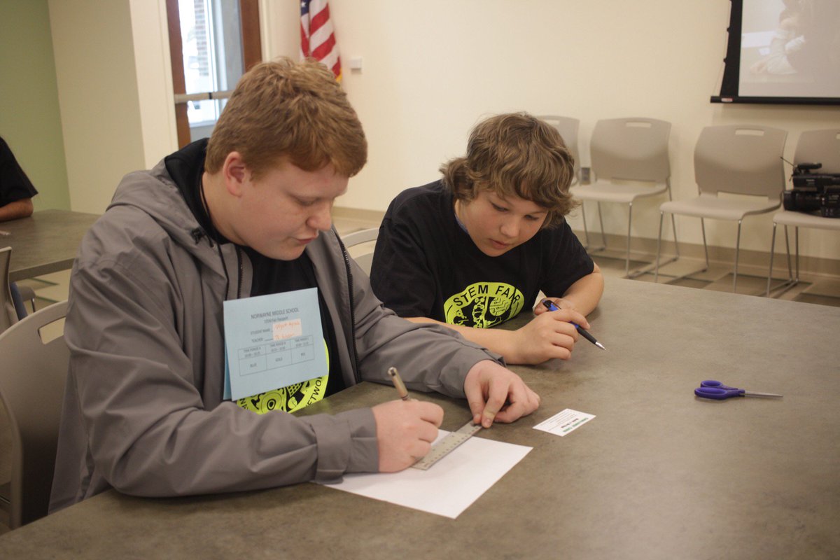 NorwayneMS's tweet image. Norwayne 7th graders competing at the STEM Fair!