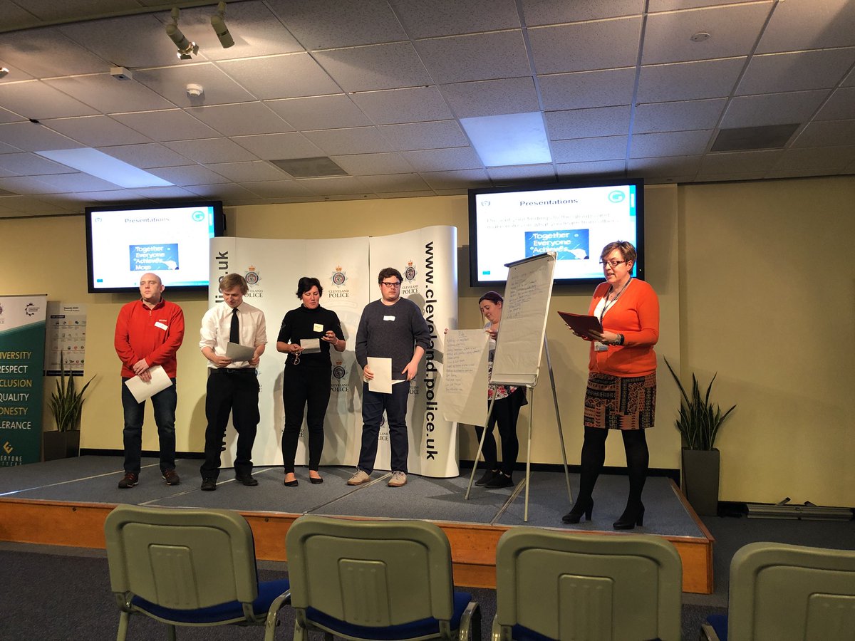 KelParsons's tweet photo. Presentations at the @ClevelandPolice PCSO Academy Awareness Session in partnership with @gatesheadcoll and @EqualityNorthE #pcso #Presentations #team https://t.co/s2CTAcvUAR