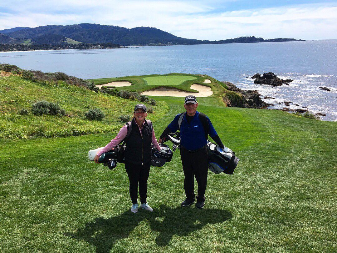 stefshw's tweet photo. An amazing day getting to play Pebble Beach with my Dad. https://t.co/l9URP1HF6y