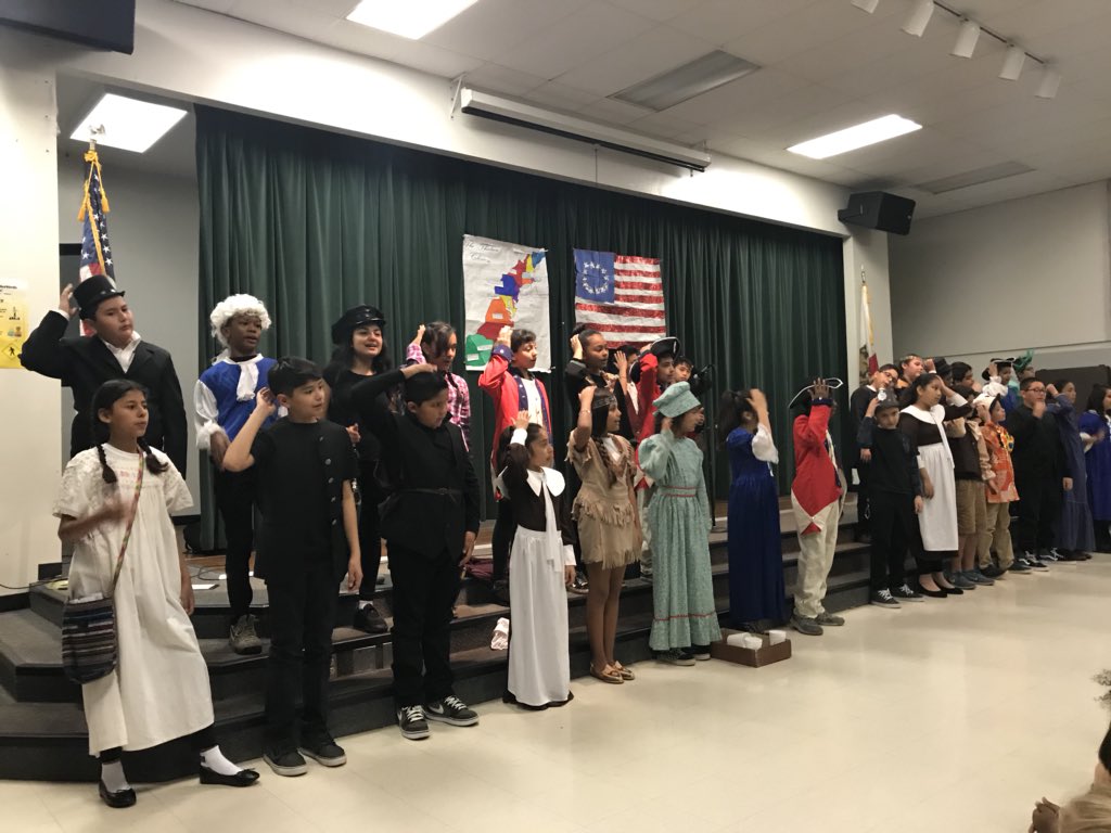 Mrs. Benedict’s 5th grade GATE class performing The Thirteen Colonies.  Great job kids! #VAPA <a href="/VVUSD_VAPA/">Allyson Huntsman</a> <a href="/ValVerdeE_VVUSD/">ValVerdeE_VVUSD</a> @ValVerdeUSD