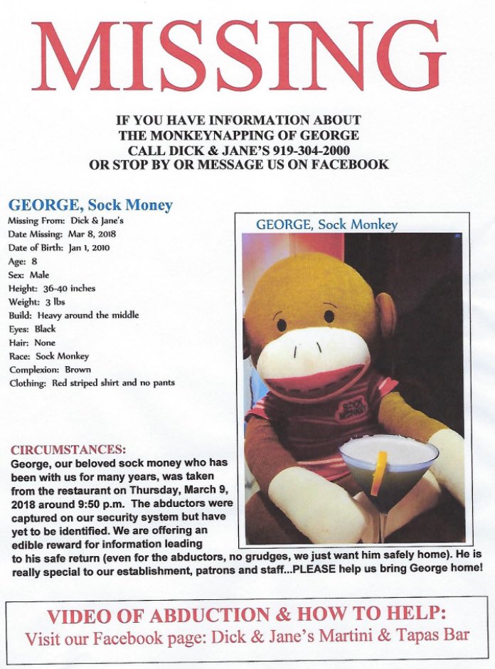 Have you seen this suspected “monkeynapper?”