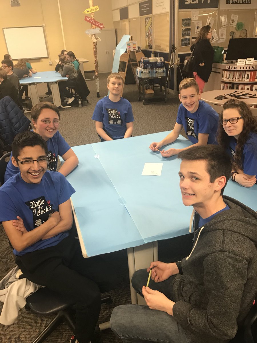 JulieBoyd2's tweet photo. So proud of the Battle of the Books teams who competed at Wentzville Middle School. Troy South Butterfingers bring home the hardware. First place!!! #troysouth #battleofthebooks https://t.co/Jlgyw337HQ