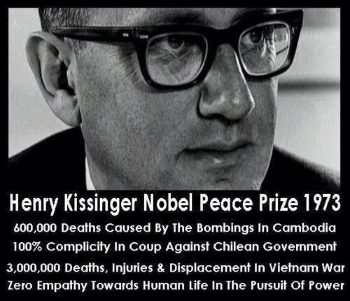 LBF777's tweet photo. Henry Kissinger: Minister Of Depopulation

Has a hand in almost every 3rd world civil war to kill off populations including El Salvador.

Makes sure wars are dragged out as long as possible.

Pushes all kinds of poisons into society such as AIDS, Monsanto, &amp; Chemtrails.

#qanon https://t.co/gm8naH7GDr