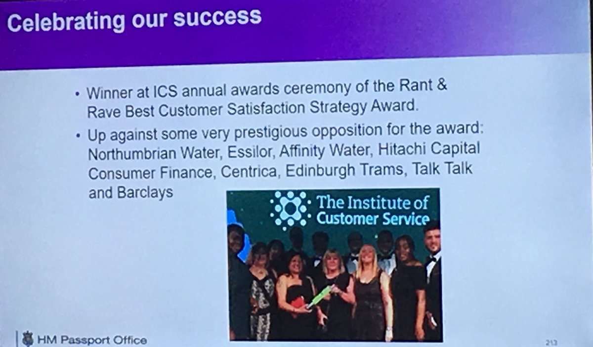boxallhuntnick's tweet photo. HMPO very proud to be winners of the @RantandRaveUK award at the ICS awards the other week. So they told the #Custexp18 run by @insidehousing https://t.co/65aZcj4jcz