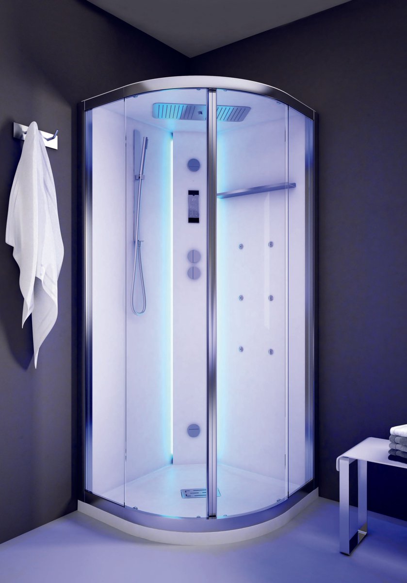 GruppoAD's tweet photo. Cromoterapia, dispender di aromaterapia, bagno di vapore e radio con cassa acustica integrata. Lasciatevi coccolare dalla #StormDayVapor: la doccia angolare pensata per il benessere e il relax, da godere ogni giorno.

#AD #DesenzanoDelGarda #Borgosatollo #idraulica #arredobagno https://t.co/2mmEdSfCux