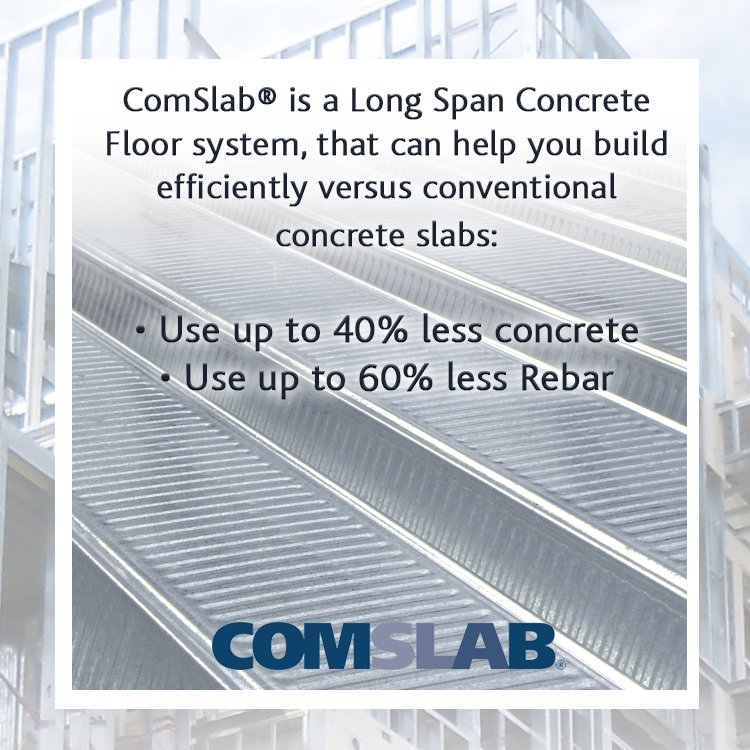 baileymetal's tweet photo. Building with ComSlabยฎ can save you money and materials versus conventional concreteslab. Learn more at https://t.co/COwH1Em45n
#baileymetal #comslab #comslabs #comslabdeck #floorsystem #floorconstruction https://t.co/shPxNQjhQE