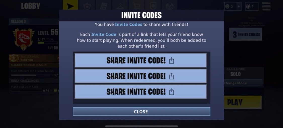 FortniteProX_'s tweet photo. You‘re invited to join the Fortnite Mobile Invite Event! Just follow me, like and retweet this post and comment done! #Fortnite #FortniteIOS [I‘ll pick the winner in 4 hrs] GL to you all! https://t.co/n2IDUFgMHH