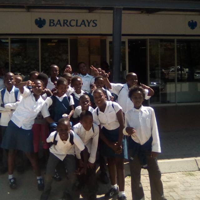 Our Achievers learning importance of #FinancialLiteracy through a three month savings program @StepUpInt. Culminated with a visit to <a href="/Barclays/">Barclays Bank</a>BankBW @Barclays as part of <a href="/GlobalMoneyWeek/">Global Money Week</a>. #Botswana #financialeducation for all!