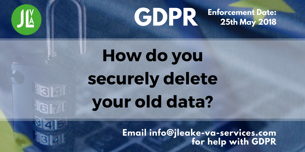 jleakeva's tweet photo. Remember that good #data management isn't just about how you store data - you also need to make sure that any discarded data is disposed of carefully and securely. How do you make sure that happens? #GDPR #virtual assistant #nuneaton #warwickshire #thursdaythoughts https://t.co/ZWCNf1mWc5