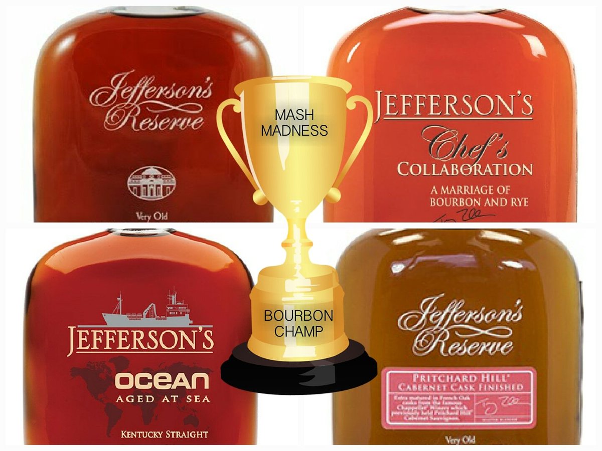 KentuckyArtisan's tweet photo. It's "Mash Madness" time! Pick your champ in our Bourbon Bracket:
Jefferson's Reserve
Jefferson's Ocean
Pritchard Hill
Chef's Collaboration
What's your choice?
#JeffersonsBourbon #JeffersonsReserve #JeffersonsOcean #PritchardHill #ChefsCollaboration #bourbon #DistillinAndChillin https://t.co/7ifNNRRQ93