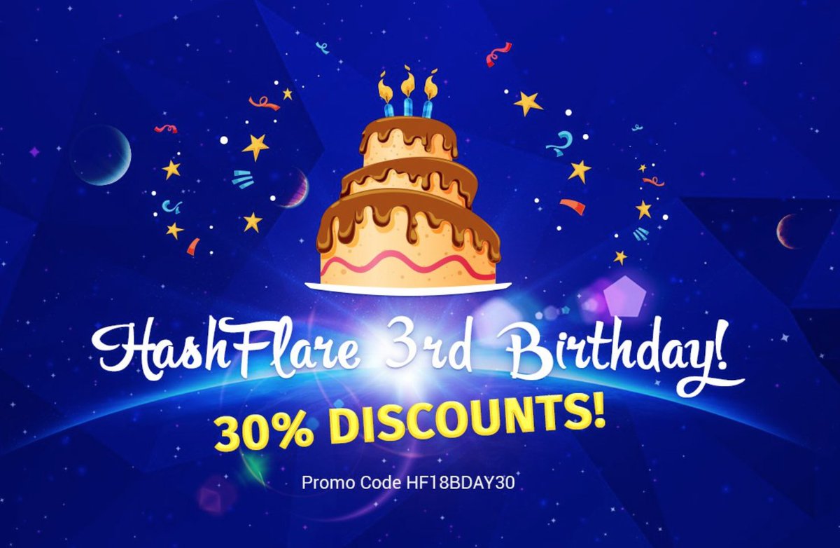 Hashflare Birthday discount -30% off! Only 10000 users will get discount!

Hurry up !!!

Get discount - consultantcrypto.com/start-to-earn-…

#Birth #birthdaygift #hashflare #redeem #code #promo #discount #hf18bday30 #review #cloudmining #birthday #bday