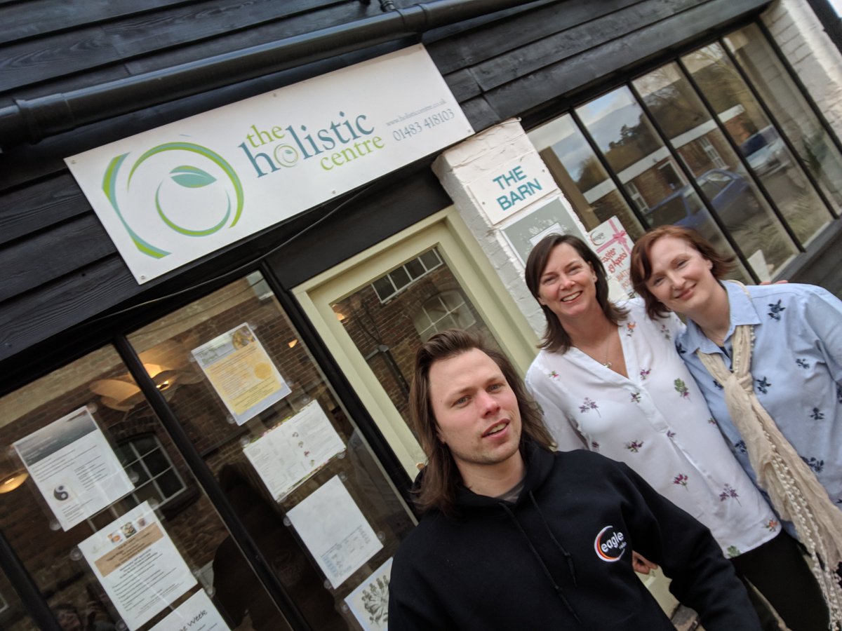 Time for Karl to get some relaxing treatments after a busy day for #LoveYourLocalHighStreet - the team at <a href="/holisticcentre_/">The Holistic Centre</a> in Godalming have made sure he's well looked after!