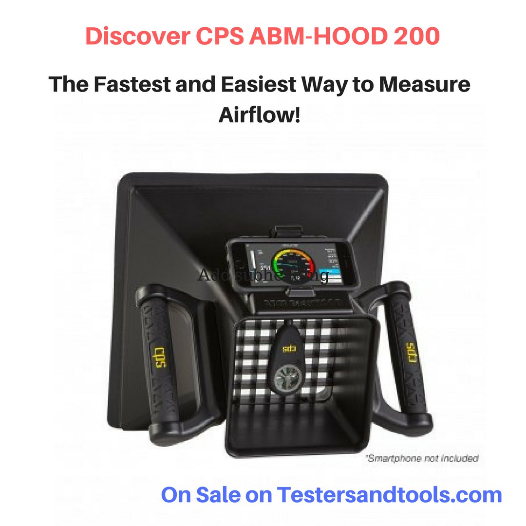 TestersAndTools's tweet photo. Introducing the CPS ABM-HOOD-200 #Balometer #EasyHood - The Fastest and Easiest Way to Measure Airflow! Get Your Lowest Price! https://t.co/Tetmcz3Yyj https://t.co/KRoLWELOub