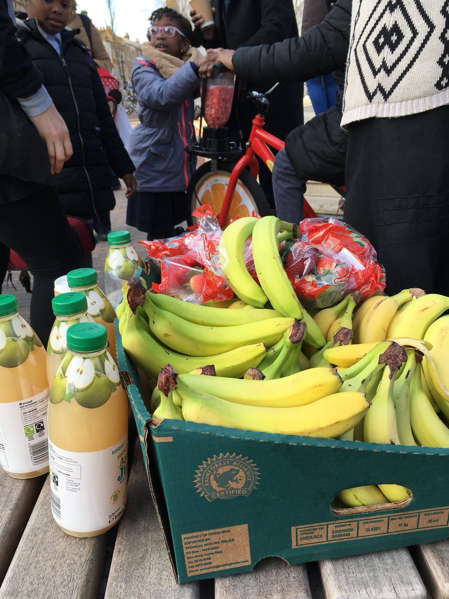 Cycling for our smoothies today on the narroway for @CordwainersGrow #NotWhatYouGet launch!