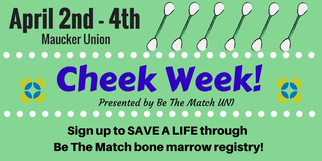 BeTheMatchUNI's tweet photo. CHEEK WEEK! Dm us if you have questions! #unibethematch 💚💙 https://t.co/OKvPw6BnJg