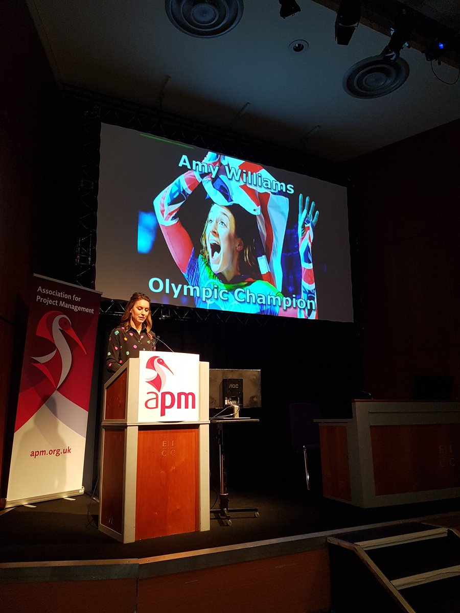 APM_Scot's tweet photo. Bringing together a high performing team. @AmyWilliamsMBE talking about overcoming adversity, the psychology of elite sport and finding marginal gains. #apmscotconf #apmchange #pmot #bethebest #yoyp2018 https://t.co/DiuUrLpsyh