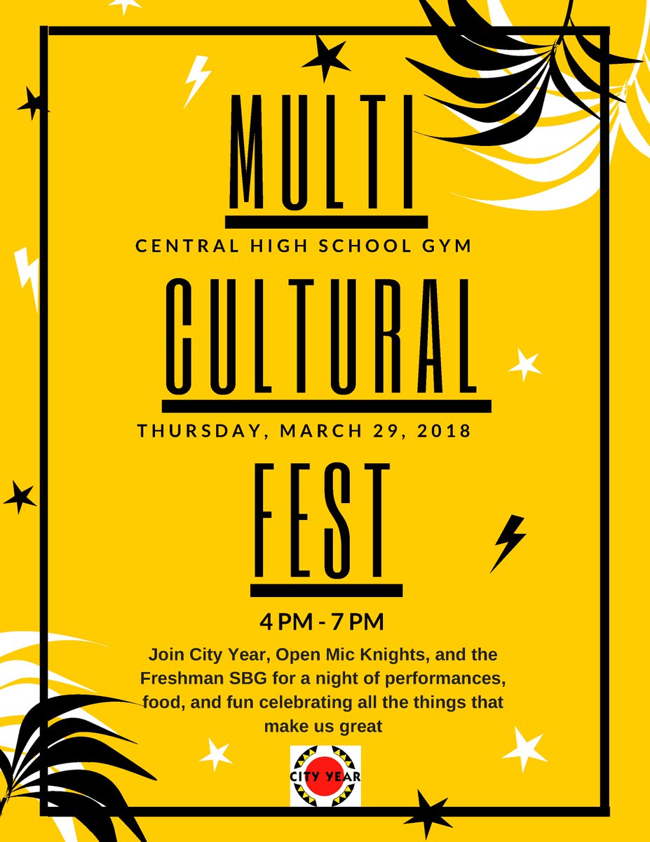 Please join us in celebrating Multicultural Week March 26-29 hosted by @CYPVD_Central, ending with a Multicultural Festival and Open Mic Knights on Thursday March 29.