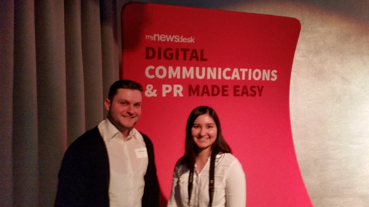 BenBrueckner's tweet photo. Tolles Gespräch mit Clara Fischer von @mynewsdesk_de gehabt. #DigitalPRBootcamp https://t.co/Oxop4h8A9i