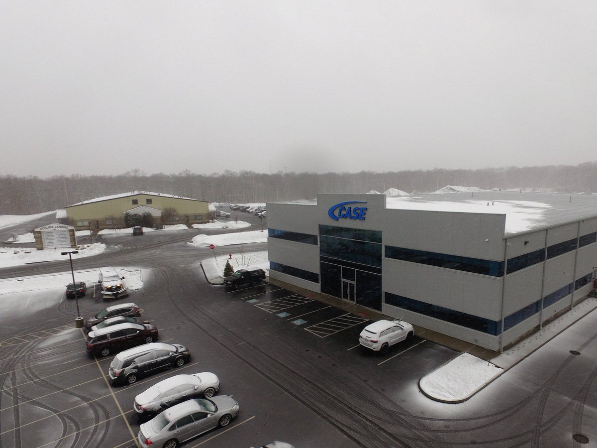 CaseFMS's tweet photo. #WinterStormToby was slow to visit our headquarters in #NorthAttleboro today. Our team has been busy all across the Northeast. Happy Spring #CaseSnow #Teamwork #Groundhogwasright https://t.co/9RrFmAPsOY