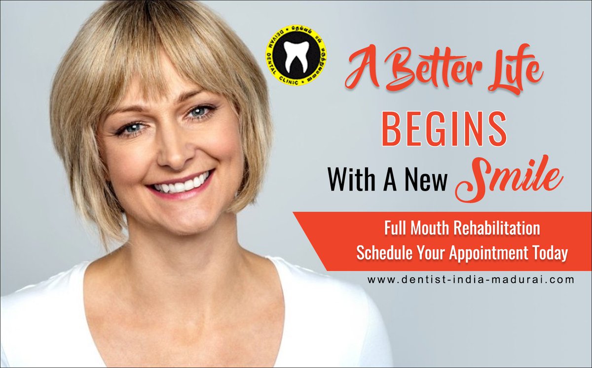 Are you considering #Full_Mouth_ Rehabilitation
Whatsapp Now: (+91)8078321180
Make an appointment: dentist-india-madurai.com/book-appointme…
For more details: dentist-india-madurai.com/dental-service…
#Teeth_Replacement #Teeth_Restoration #Dentist
#Madurai #Tamilnadu