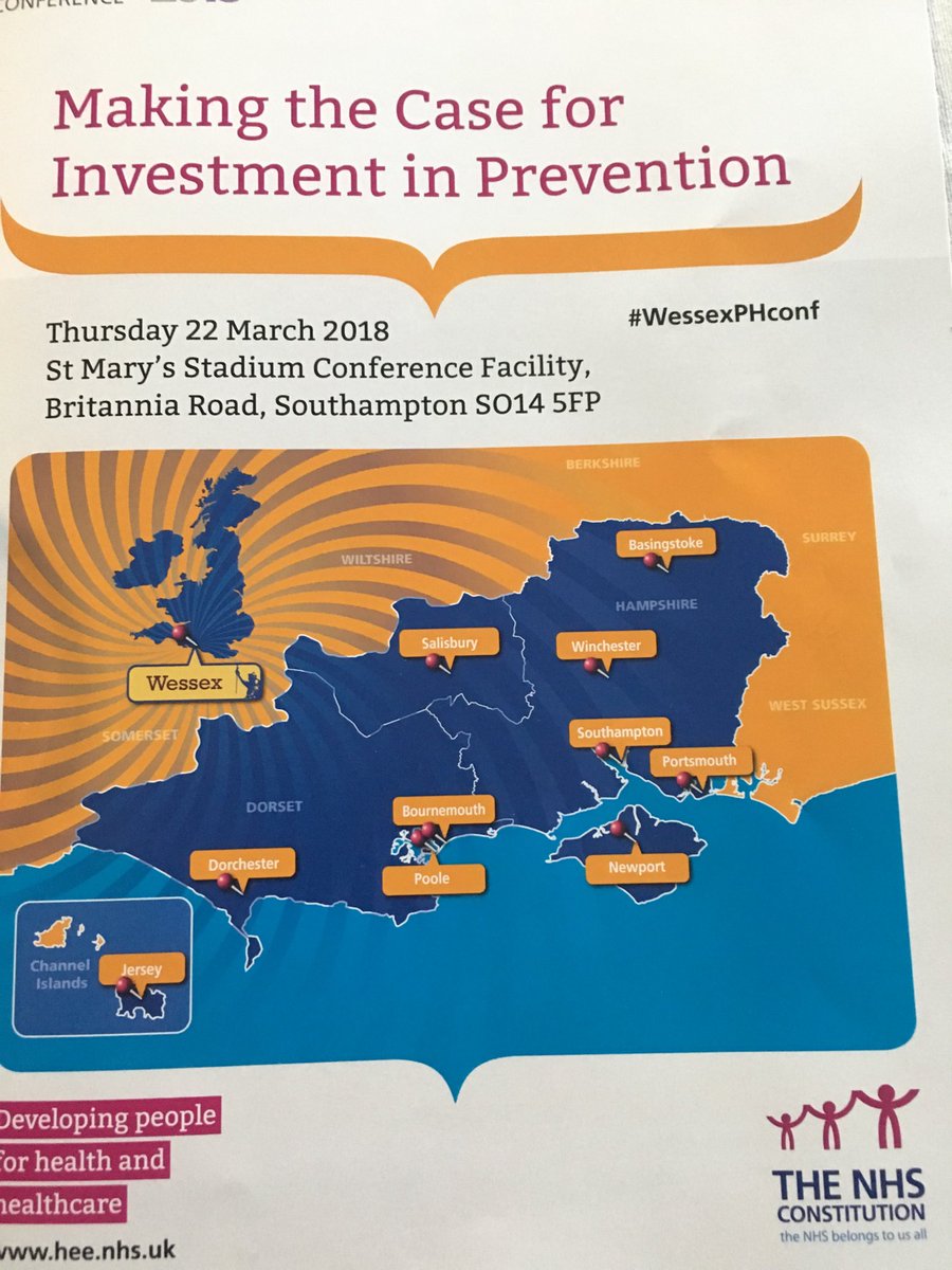 Jersey on the Wessex map, hearing and being heard on the importance of prioritising prevention for population health and wellbeing #WessexPHconf
