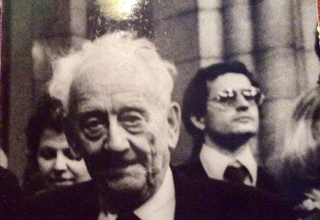 Albert Szent- Gyorgyi(1893-1986) , Hungarian Nobel prize winner biochemist who discovered Vitamin C , at the Hungarian Parliament in 1978. 'Water is life's mater and matrix, mother and medium.' #WorldWaterDay #WaterActionDecade