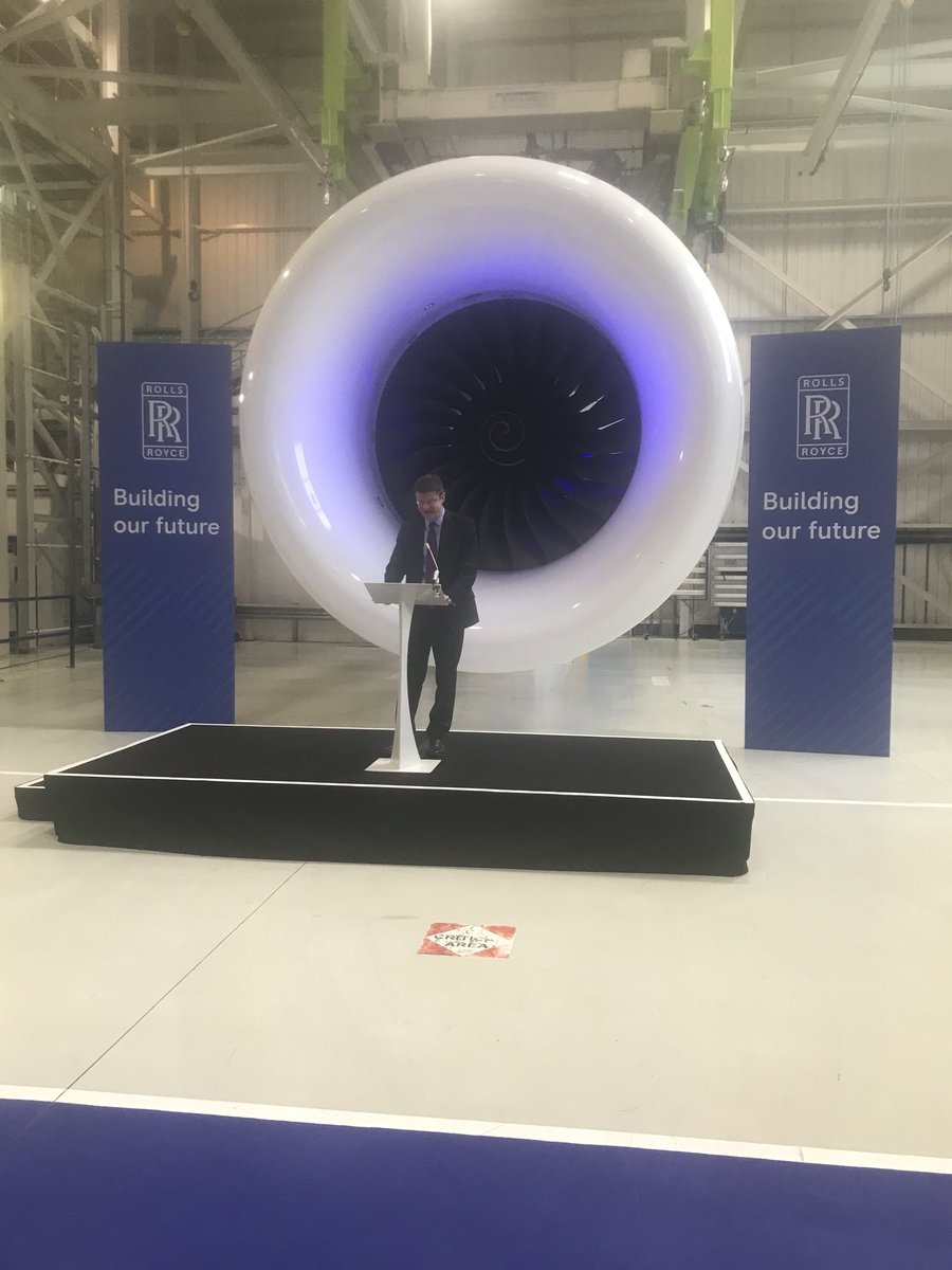Privileged to have been at the ground breaking ceremony for the new Rolls Royce Test Bed this morning. The pride and the passion of RR and Derby was there for all to see @GregClarkMP #madeinderby