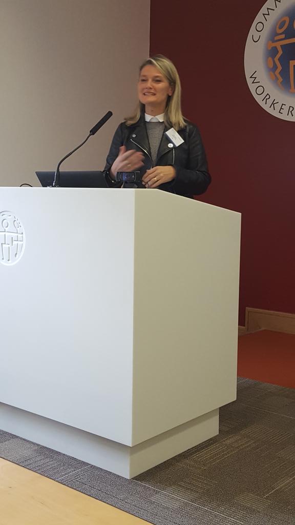 BerndGruner's tweet photo. #GANetinvet2018 Anne Quispe from Lycée Edgar Quinet in Paris sharing best practices in apprenticeship mobility with Centre Estudi Prat in Barcelona https://t.co/8wxysgWt7N