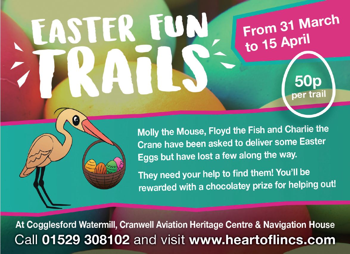 Take part in some great activities at @Cogglesford, @CranwellMuseum and @NavigationHouse during #EasterHalfTerm! @LincolnMums #LincolnLovesKids