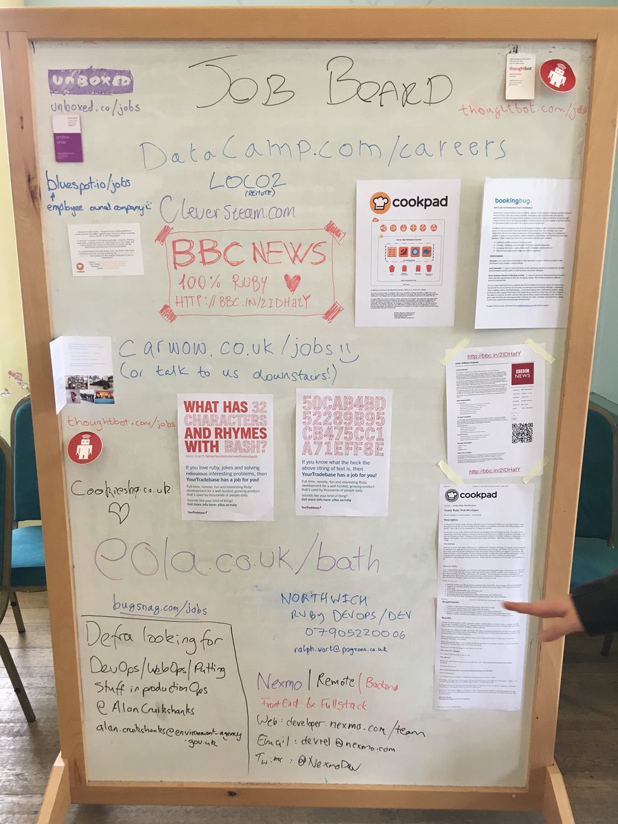 mynameisharry's tweet image. Plenty of jobs being advertised on the jobs board at #bathruby