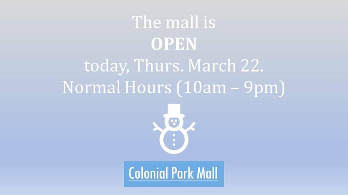 Colonial Park Mall tweet media