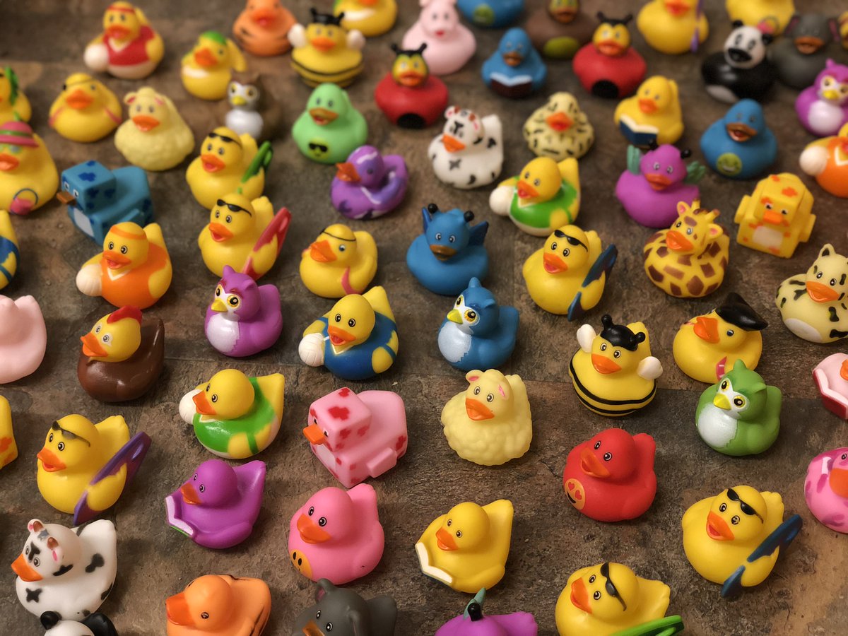 techielit's tweet photo. The ducks have arrived! #rubberduckdebugging #apcsp #apcsa @TeachCode https://t.co/UyHdT6P0K8 https://t.co/Xl5EAjs4Ph