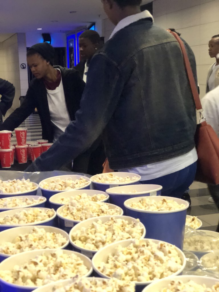 AyandaAllie's tweet photo. Who says education must be a bore? @BukhoBami we learn while having fun! Maponya Mall, Black Panther @947BClub @Anele @ThembiMrototo @AlexCaige let’s go🍿 🎥 https://t.co/288UuPU2oX