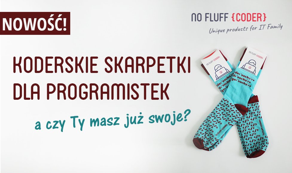 Przypominamy o naszym nowym produkcie❗
Skarpetki w koderski wzorek to świetny pomysł na prezent dla każdej miłośniczki kodu 😍❤️
nofluffcoder.com/kolekcja/front… ⬅️
#socks #new #product #developer #coder #nofluffcoder #coding #gift #programmer #programming