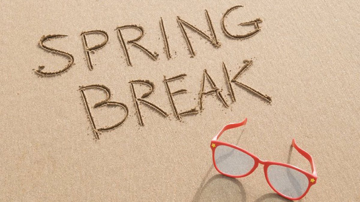 BeidlerBulls's tweet photo. Spring Break is from March 24, 2018 to April 1, 2018. 

School will resume on Monday April 2. https://t.co/WBUrskjJCs