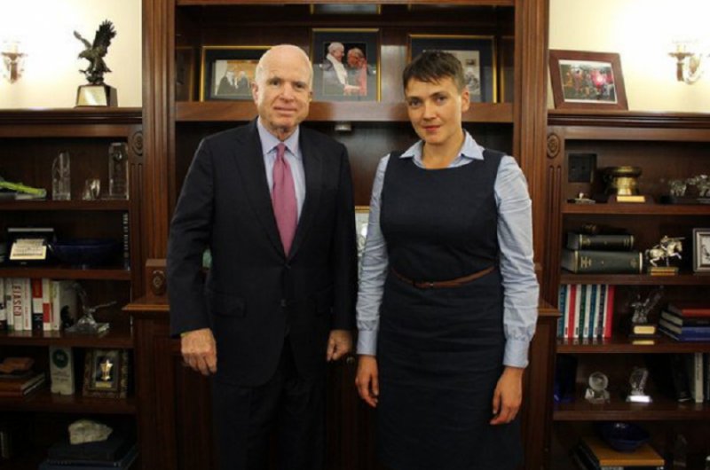 Now I look forward to statements by John McCain in support of Nadya Savchenko 😎 #freesavchenko 😂