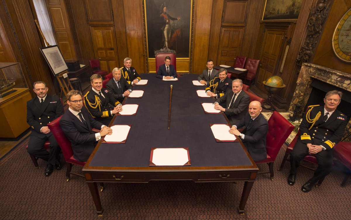 AdmPhilipJones's tweet photo. Important meeting of the Admiralty Board today, in the historic Admiralty Board Room in Whitehall. This room is where @RoyalNavy strategic direction has been set since 1731 and todayโs meeting maintained this long tradition. @GavinWilliamson @VAdmJWoodcock @VAdmBenKey https://t.co/oYedwsrxCo