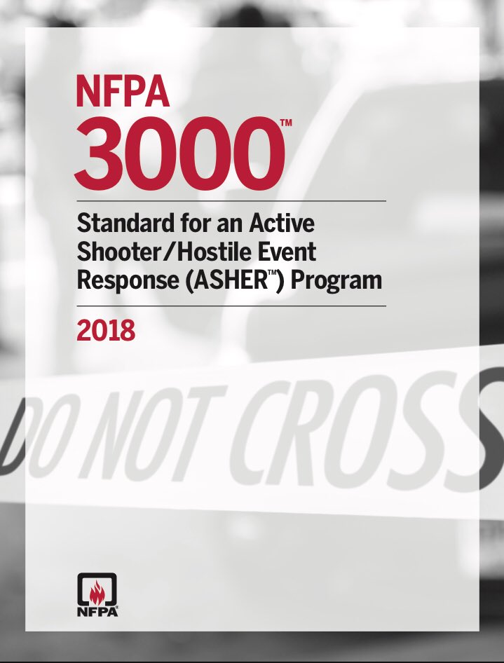 ChiefOttoDrozd's tweet photo. First ever cross functional #active-shooter hostile event response standard @NFPA 3000 due for public release early May.  Grateful for the hard work by Tech Committee members and NFPA Staff. @IAFC @TheIACP @FlFireChiefs @IAFC_SHS @SEAFC @OCFireRescue @western_fire @CtrPubSafExc https://t.co/vj48cYuYGa