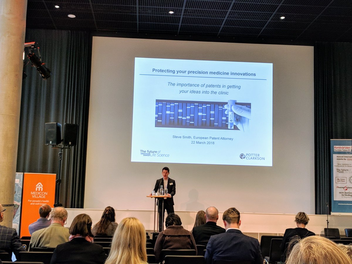 Join us now for Tom's talk on the importance of patents in protecting and commercialising your precision medicine innovations! <a href="/SweDanLifeSci/">SweDan Life Sciences</a>