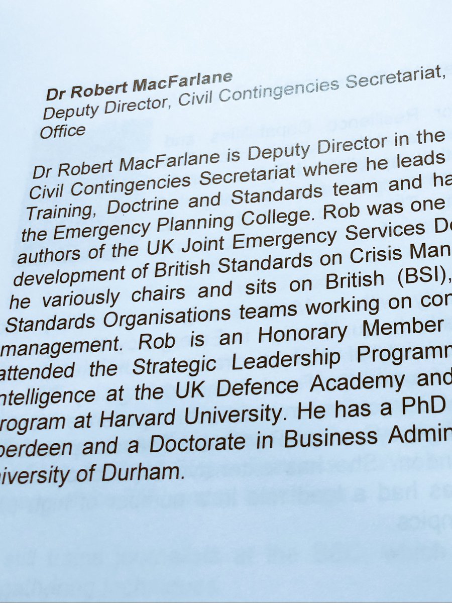 WMidsPrepared's tweet photo. Capability Standards Discussion by Dr Robert MacFarlane, Deputy Director, Civil Contingencies Secretariat, Cabinet Office #PreparedPanda #LRFChairs https://t.co/Hcfz4KEWls
