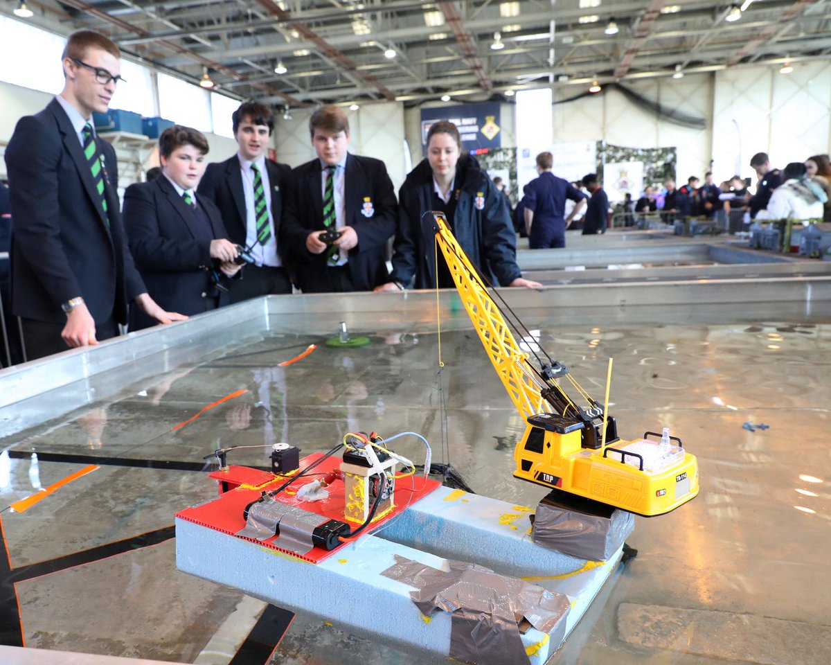 RoyalNavy's tweet photo. Bright young sparks rise to Royal Navy Engineering Challenge #RNEC18 #YoE #UTCChallenge #inspireanengineer #navyleaRN @STEMLearningUK  @YoEgovuk  @UTColleges  https://t.co/IYlAE6cz1A https://t.co/TVxnWLcAMQ