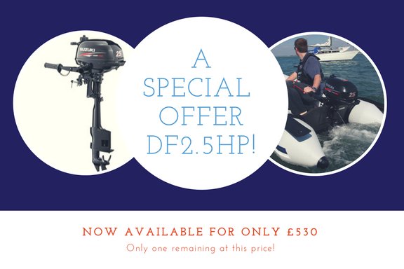 We have a great offer on our last remaining 2017 range DH2.5HP Suzuki outboard.  Now available for £530 (RRP £645).
Call us on 0151 9098067 to take advantage of this great offer in time for the summer season. #suzukidealer #wirralboats #nationalmarine #outboards