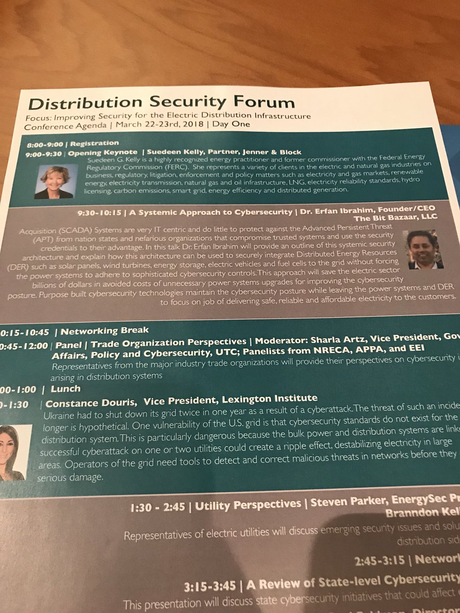 SharlaArtz's tweet image. So excited to be here!! @EnergySec #distributionsecurity #cybersecurity