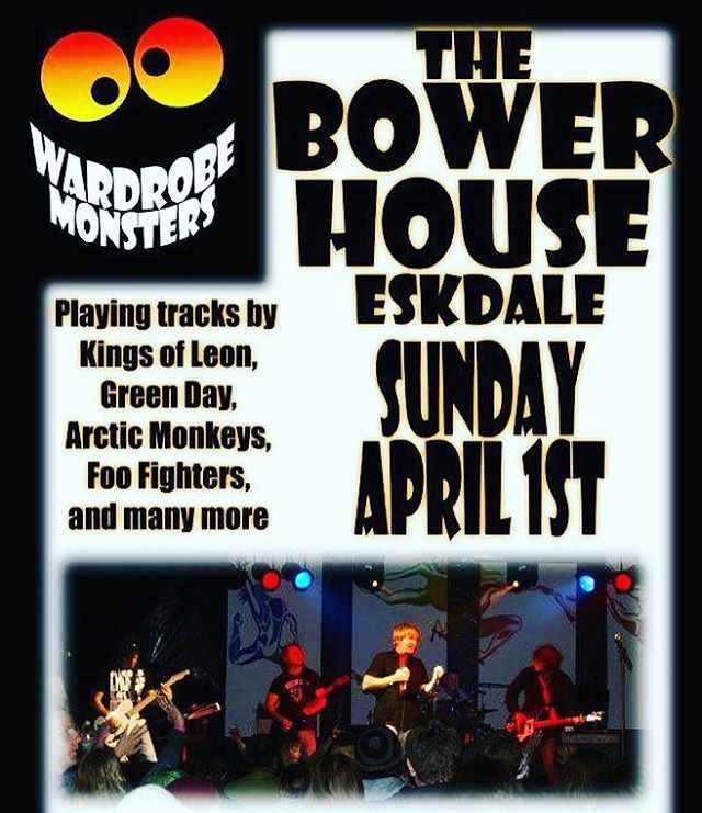 We're very excited to have the wardrobe monsters playing live on bank holiday Sunday next week! 🎉🍻 Who's coming down for a drink &amp; a dance? 🕺🏻 #bowerhouseinn #thewardrobemonsters #livemusic #bankholiday #lakedistrict #lakedistricthotels #westcumbria #eventslakedistrict