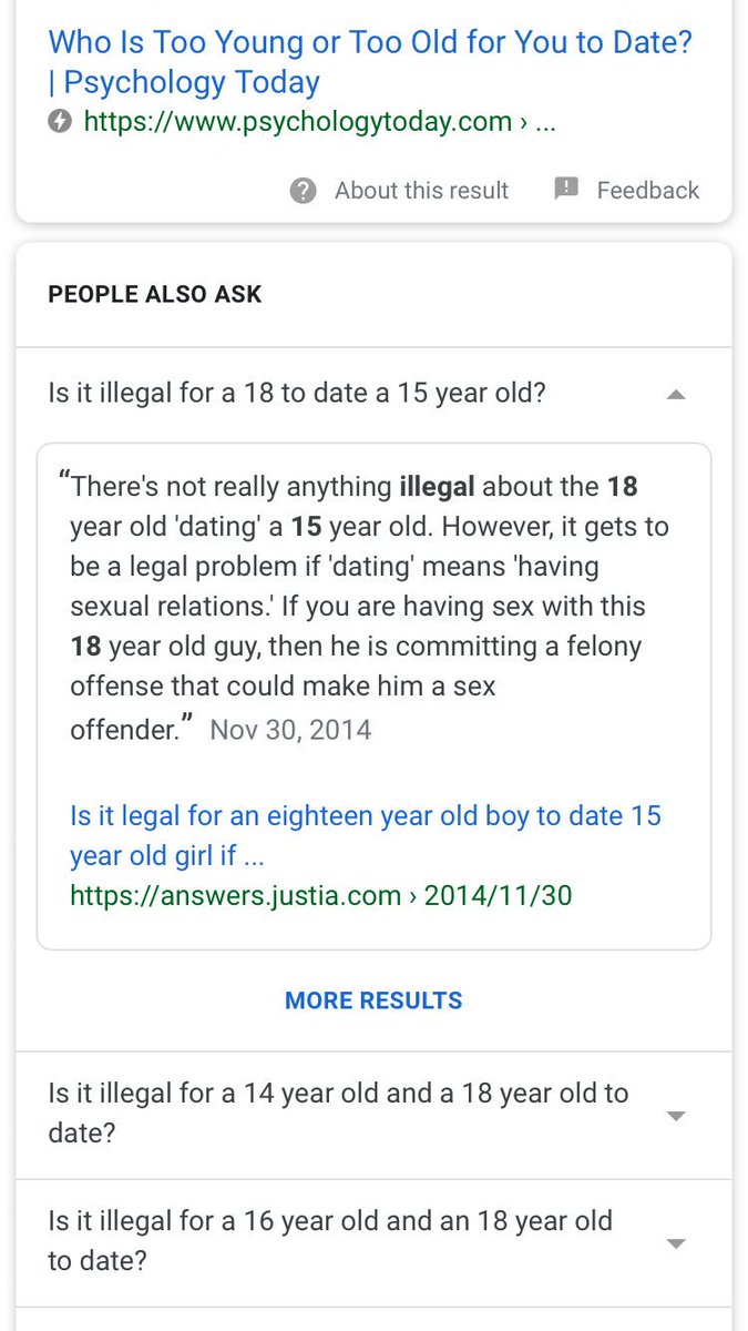 Is a 18 year old dating a 16 year old illegal